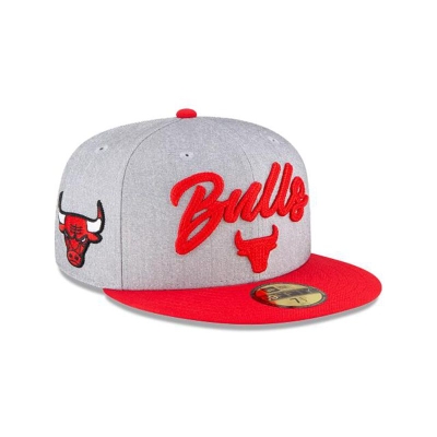 Chicago Bulls Gorra | New Era NBA Draft 59fifty Fitted Cap Mexico - Grises